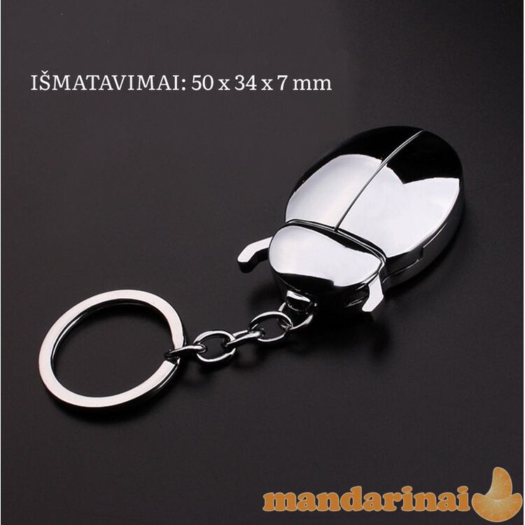 Pakraunamas USB žiebtuvėlis - raktų pakabukas