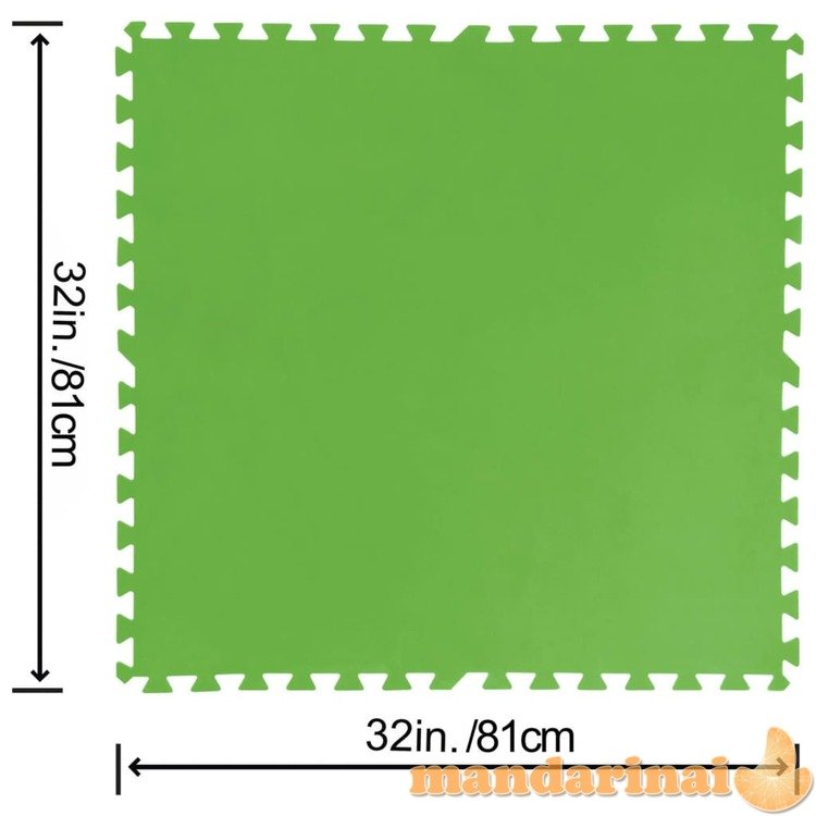 Bestway flowclear grindų apsaugos, 9vnt., žalios spalvos, 5,47m²