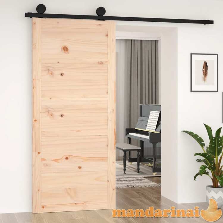 Tvarto durys, 90x1,8x204,5cm, pušies medienos masyvas
