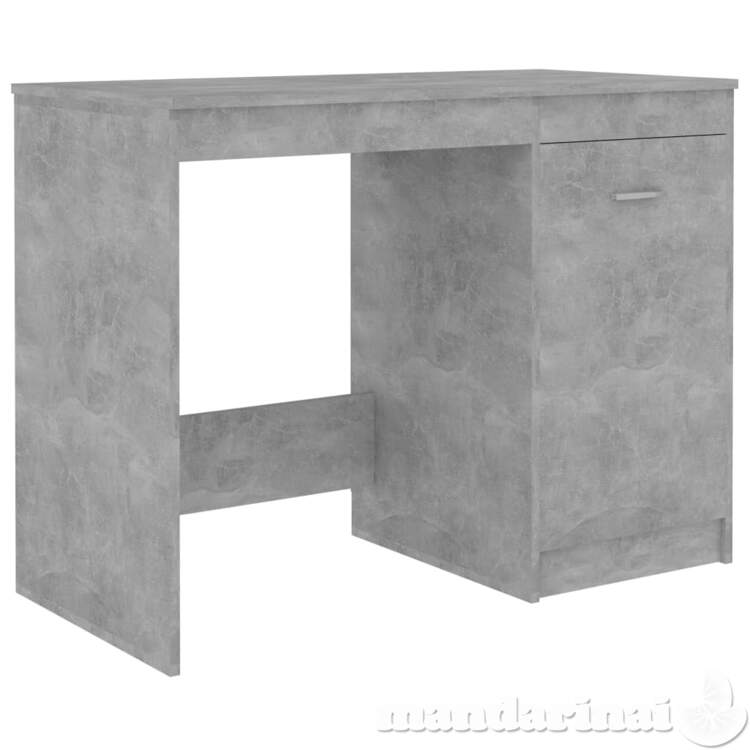 Rašomasis stalas, betono pilkos spalvos, 100x50x76cm, mdp