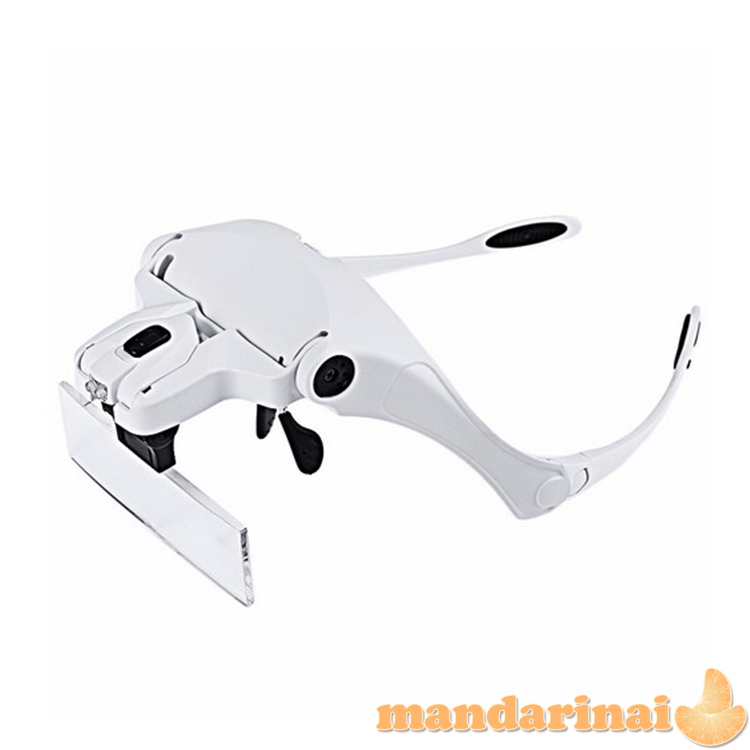 Didinantys akiniai darbui su LED apšvietimu