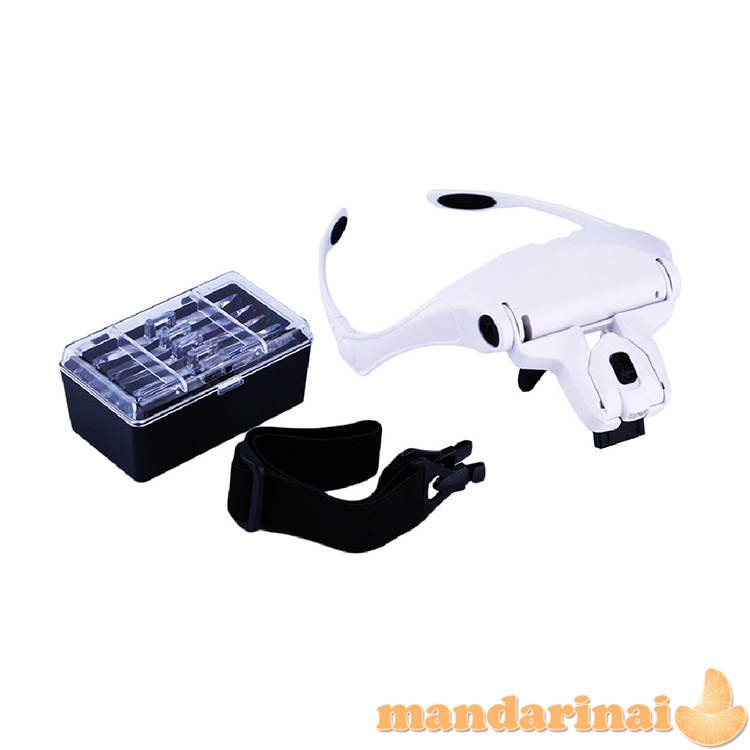 Didinantys akiniai darbui su LED apšvietimu