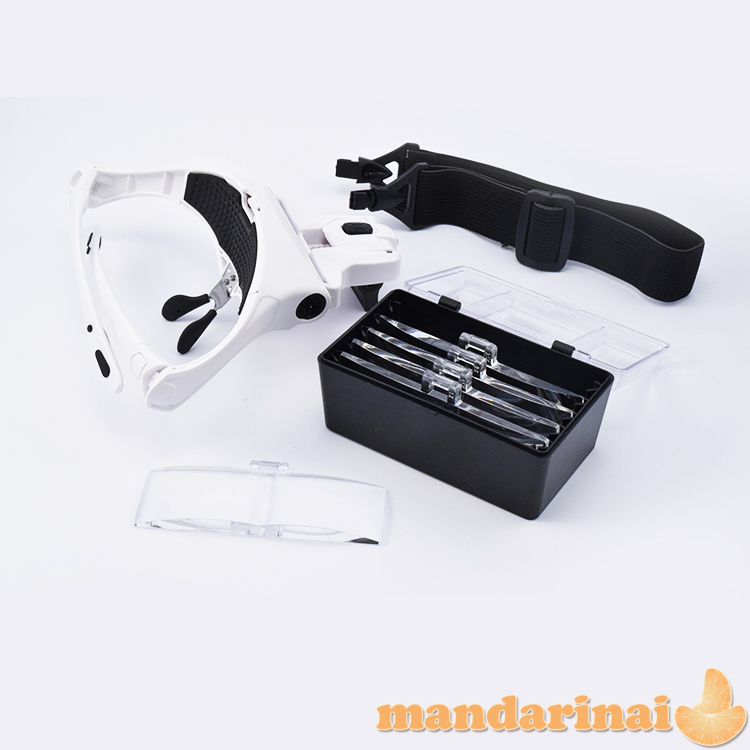 Didinantys akiniai darbui su LED apšvietimu