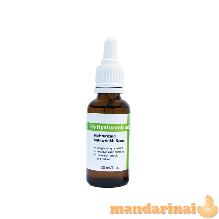 Trigubos koncentracijos hialurono rūgšties serumas 30ml. 3%