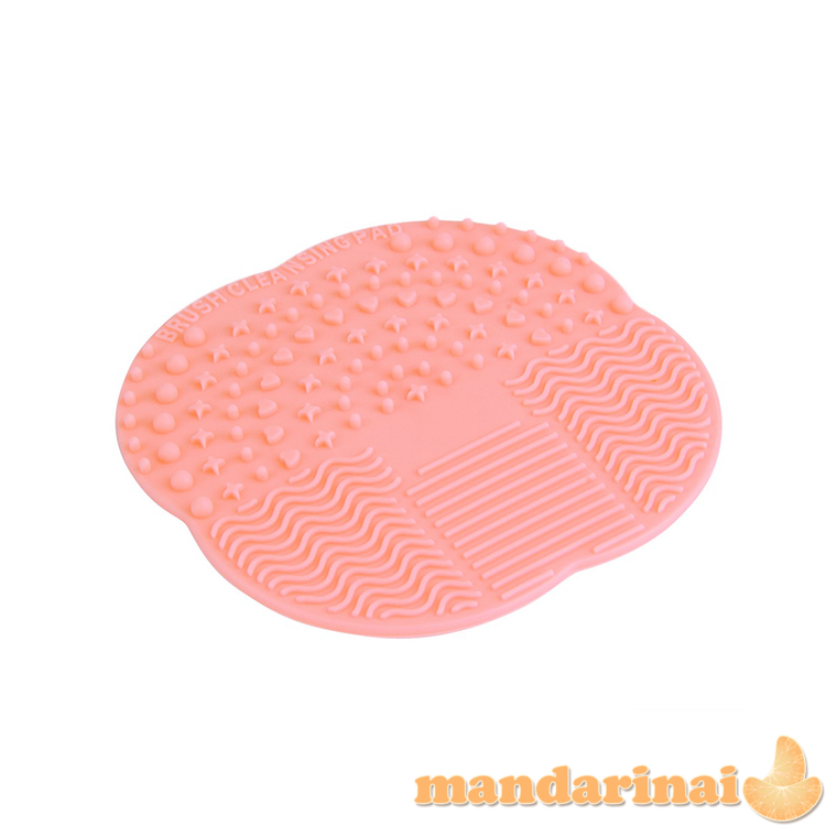 Silikoninis kilimėlis makiažo šepetėliams plauti