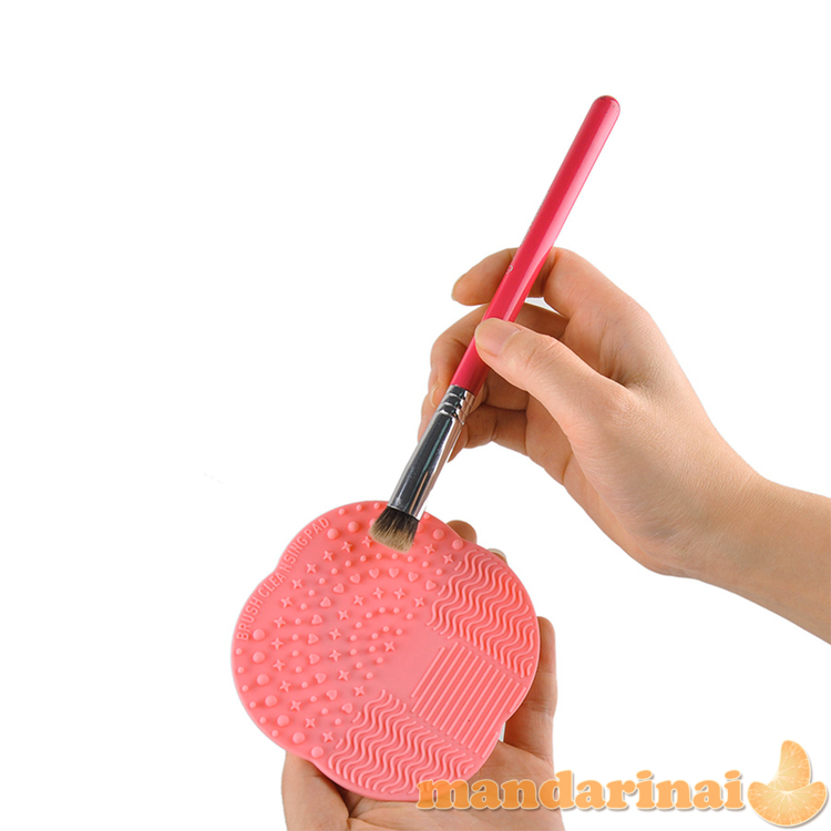 Silikoninis kilimėlis makiažo šepetėliams plauti