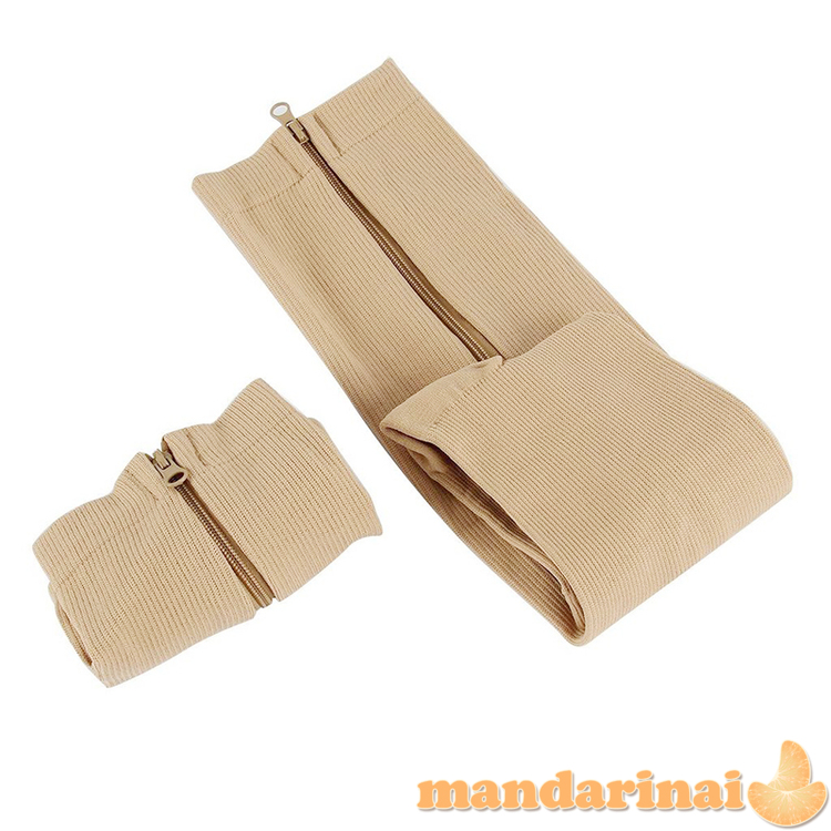 Kompresinės kojinės atviru priekiu su užtrauktuku