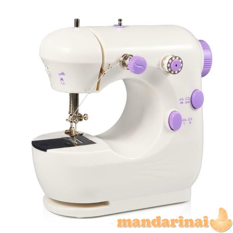 Siuvimo mašina su išoriniu maitinimu ir valdymo pedalu