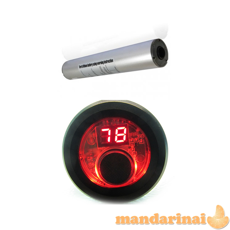 Akumuliatorius su LED apšvietimu ir įkrovos indikatoriumi