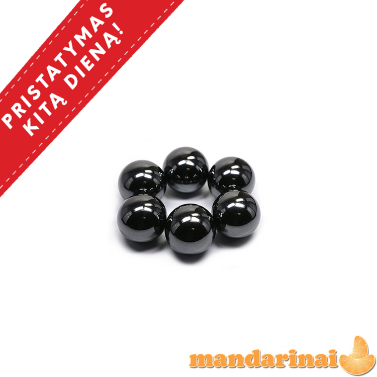 Magnetiniai hematito rutuliukai 6vnt.