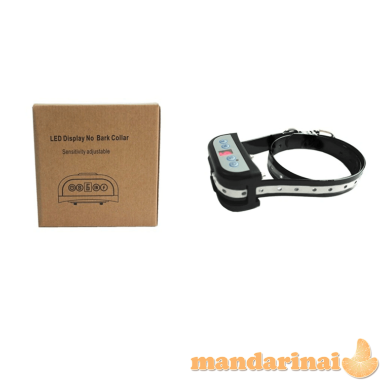 7-ių jautrumo lygių antkaklis nuo lojimo