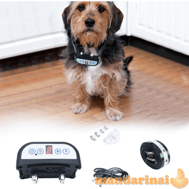 7-ių jautrumo lygių antkaklis nuo lojimo