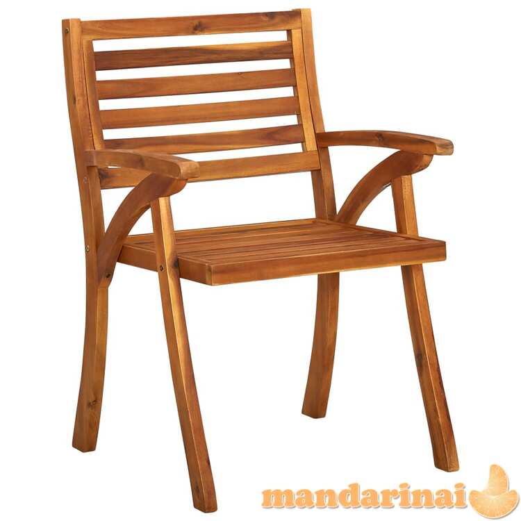 Sodo kėdės, 3vnt., akacijos medienos masyvas