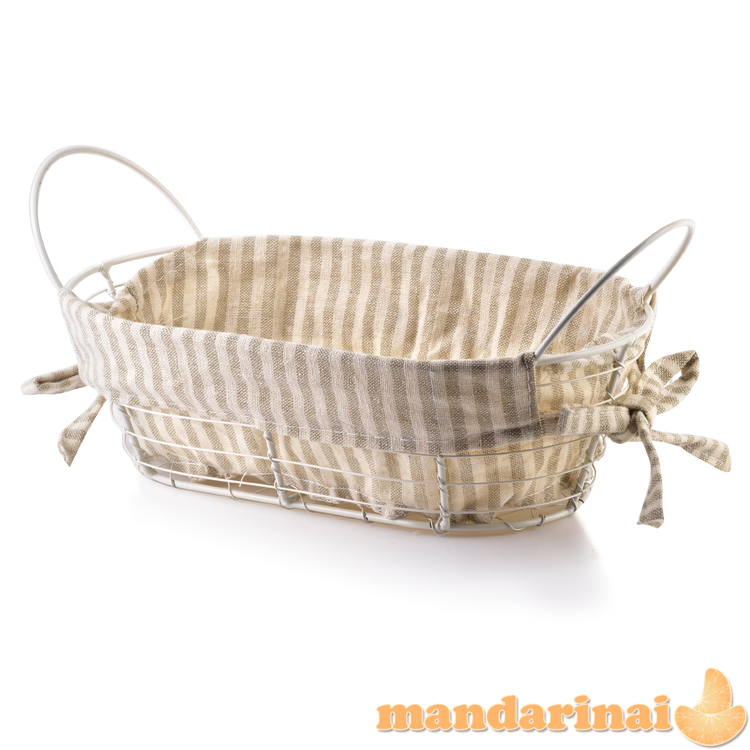 WILL metalinis krepšelis 25x15x8/28x15x11,5cm smėlio spalvos