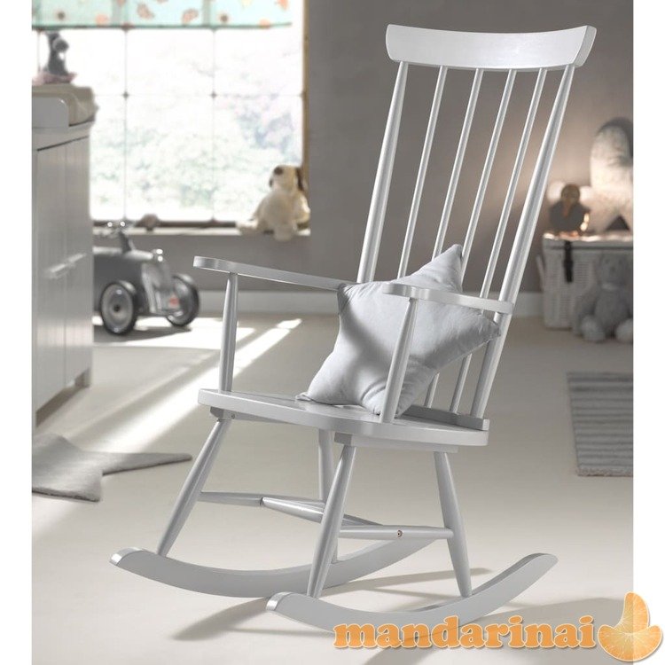 Vipack supama kėdė rocky, pilkos spalvos, mediena