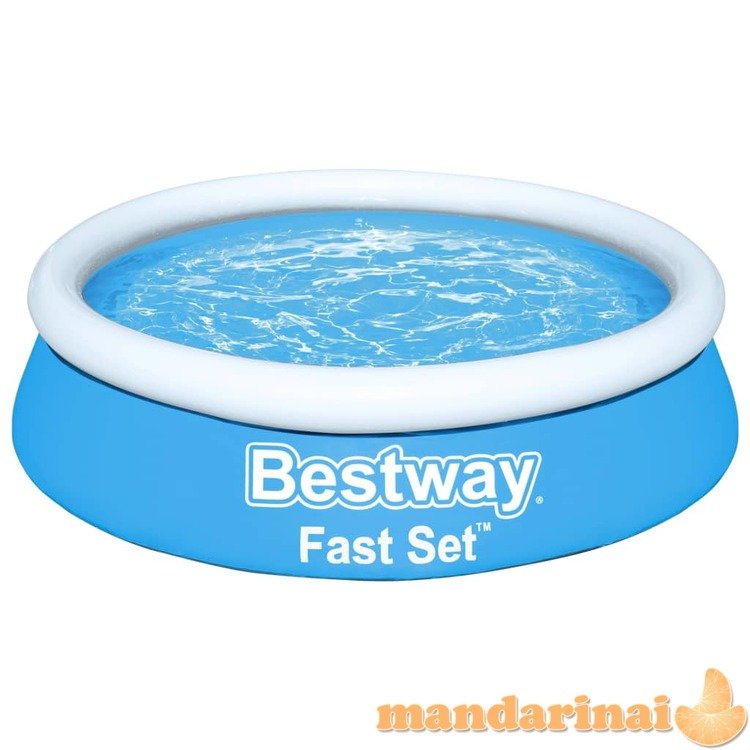 Bestway fast set pripučiamas baseinas, mėlynas, 183x51cm, apskritas