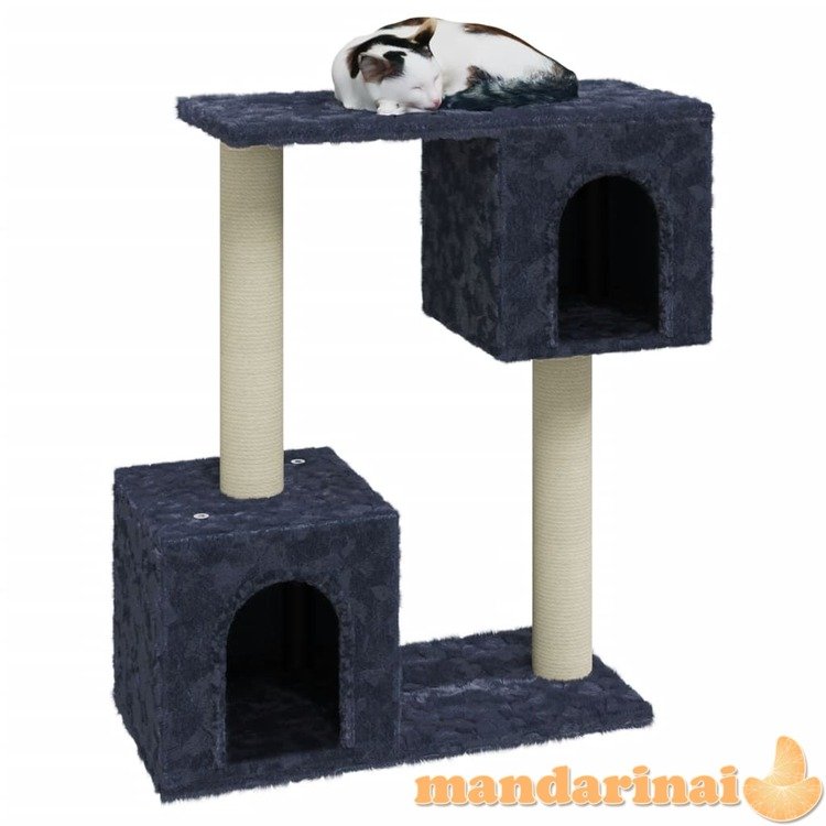 Draskyklė katėms su stovais iš sizalio, tamsiai pilka, 60cm