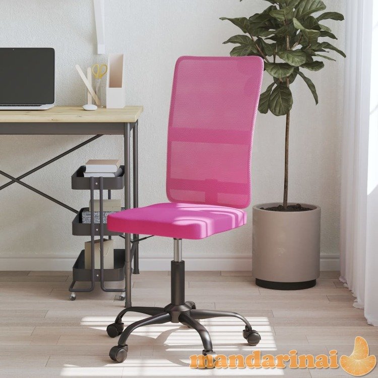 Biuro kėdė, rožinės spalvos, tinklinis audinys