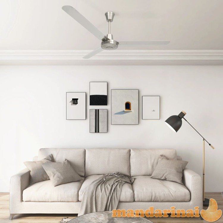Lubų ventiliatorius, sidabrinės spalvos, 142cm
