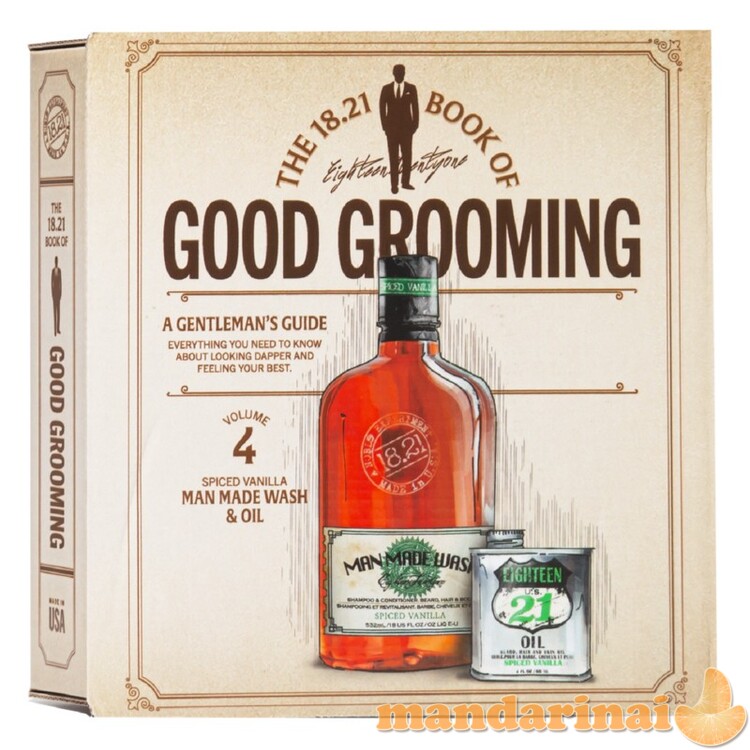 Kūno ir plaukų priežiūros rinkinys vyrams Faux Book Spiced Vanilla 