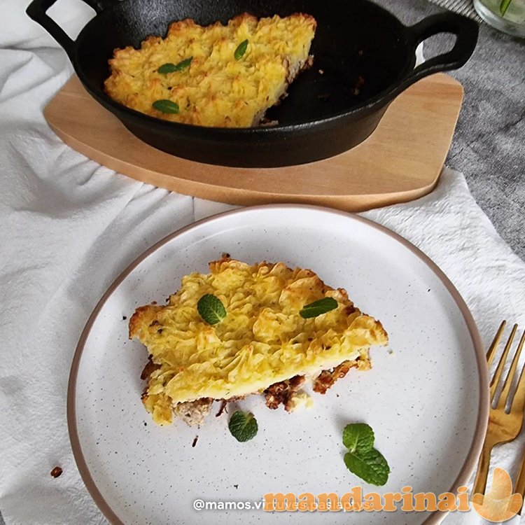 Ketaus kepimo indas su mediniu padėklu Zyle 