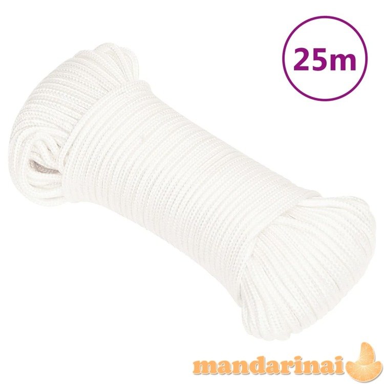 Valties virvė, visiškai balta, 5mm, 25m, polipropilenas
