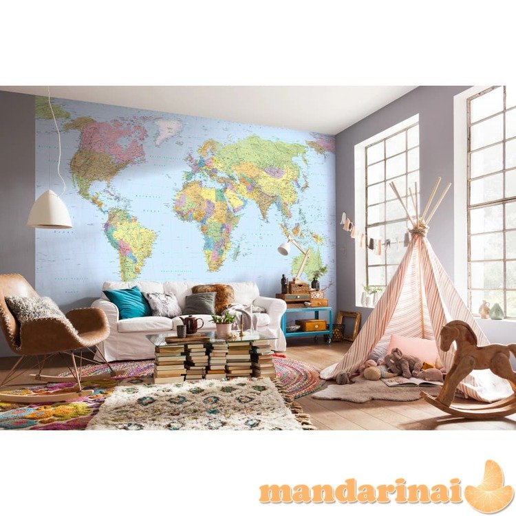 Komar foto siena world map xxl, 368x248cm