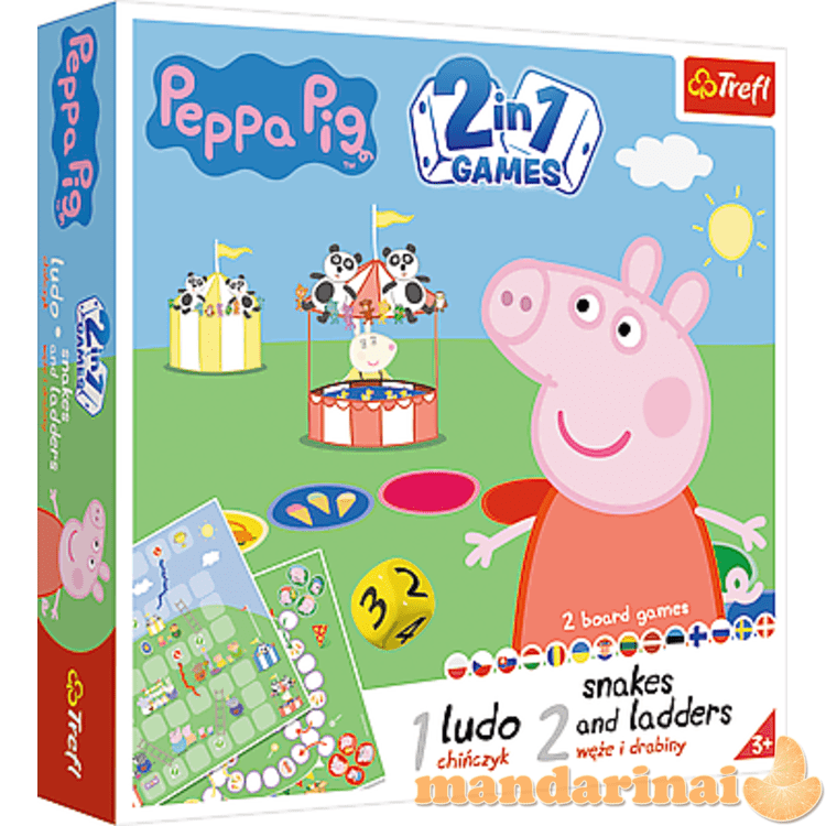 TREFL PEPPA PIG Stalo žaidimas 2 in 1 „Kiaulytė Pepa“