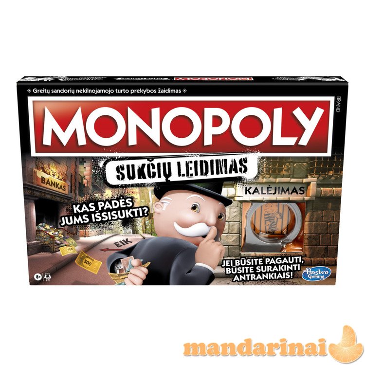 MONOPOLY Žaidimas „Monopolis: sukčių leidimas“ (Lietuvių kalba)