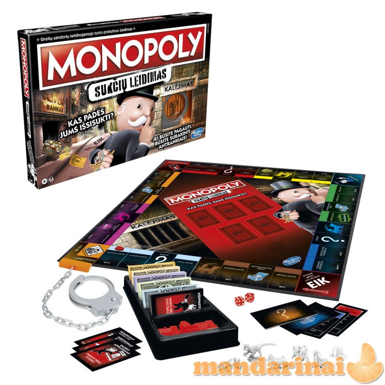MONOPOLY Žaidimas „Monopolis: sukčių leidimas“ (Lietuvių kalba)