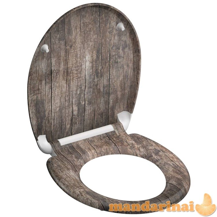 SchÜtte klozeto sėdynė su soft-close mechanizmu old wood, duroplastas