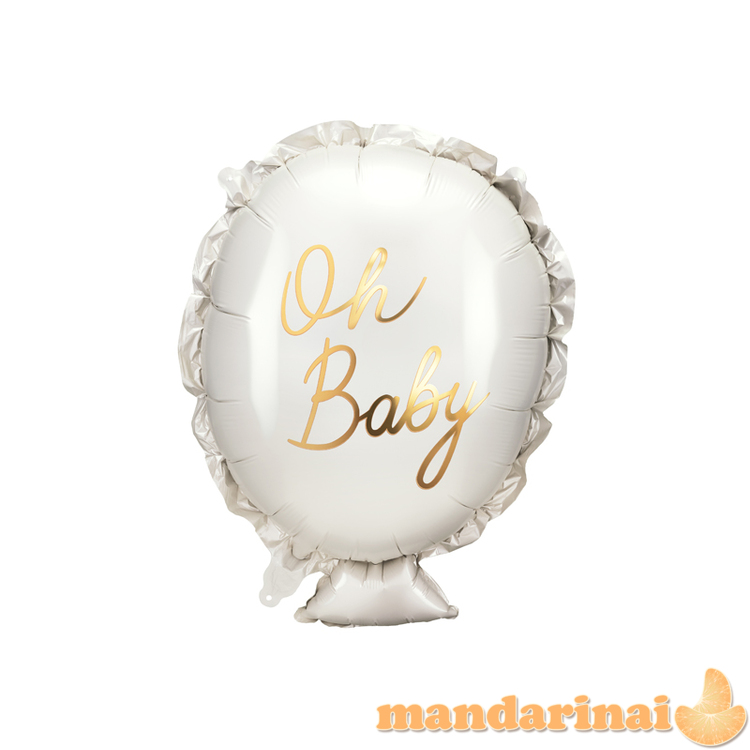 Foil balloon Oh baby, 53x69 cm, mix