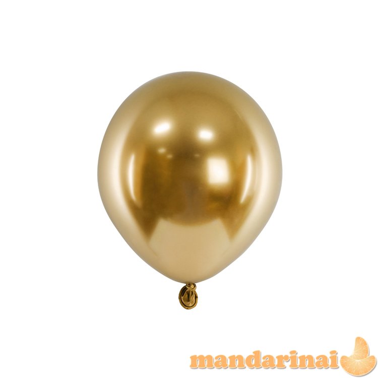 Glossy Balloons 12 cm, gold (1 pkt / 50 pc.)
