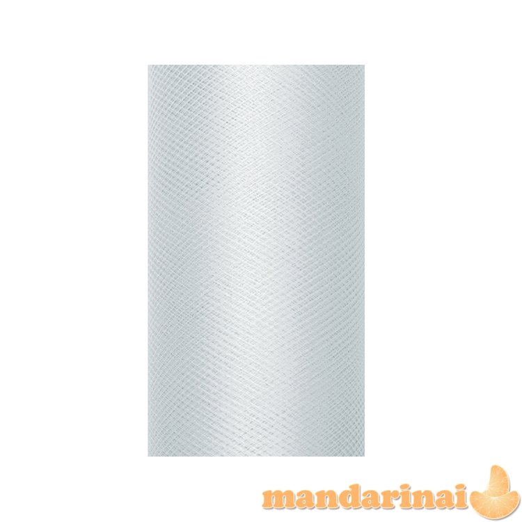 Tulle Plain, grey, 0.3 x 9m
