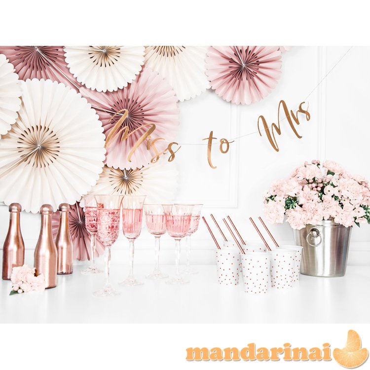 Banner Miss to Mrs, rose gold, 18x76cm