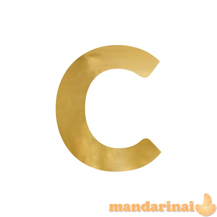 Mirror letter   C  , gold, 51x61 cm