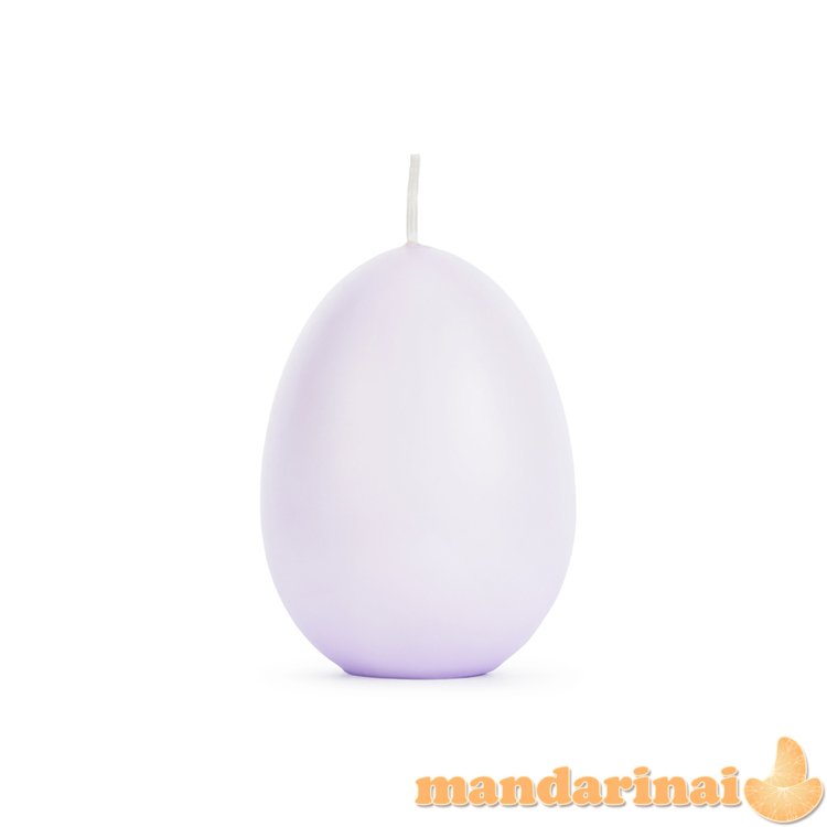 Egg candle, light violet, 10 cm