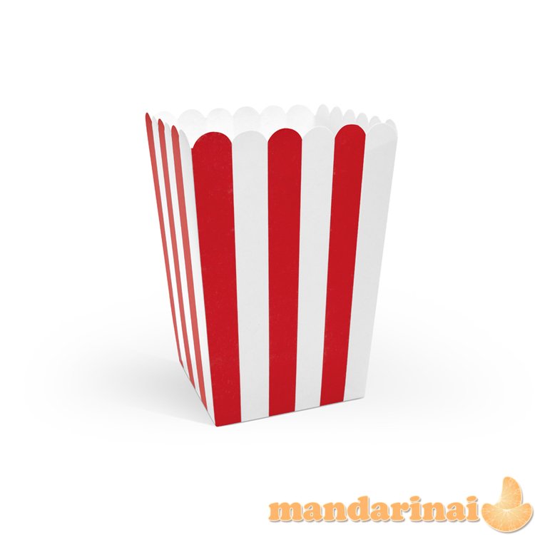Boxes for popcorn, mix, 7x7x12.5cm (1 pkt / 6 pc.)
