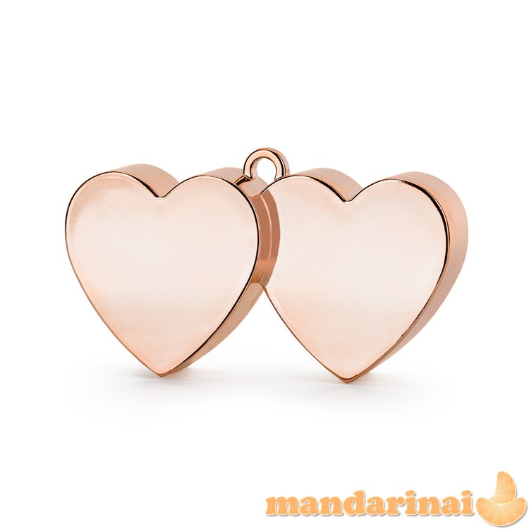Balloon weight Hearts, rose gold