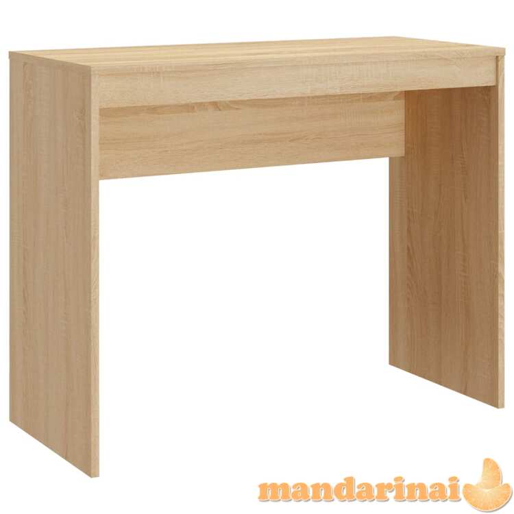 Rašomasis stalas, sonoma ąžuolo, 90x40x72cm, apdirbta mediena