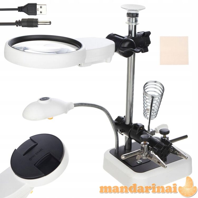 Multifunkcinė remonto ir litavimo stotelė su apšvietimu