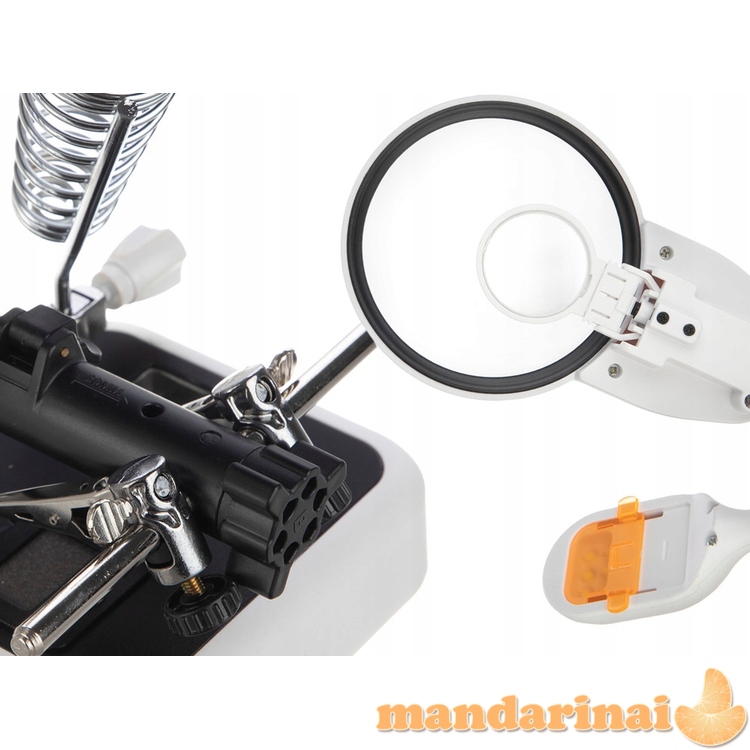 Multifunkcinė remonto ir litavimo stotelė su apšvietimu