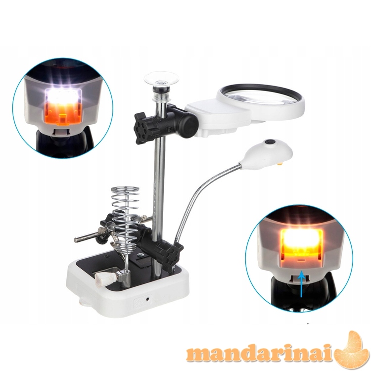 Multifunkcinė remonto ir litavimo stotelė su apšvietimu