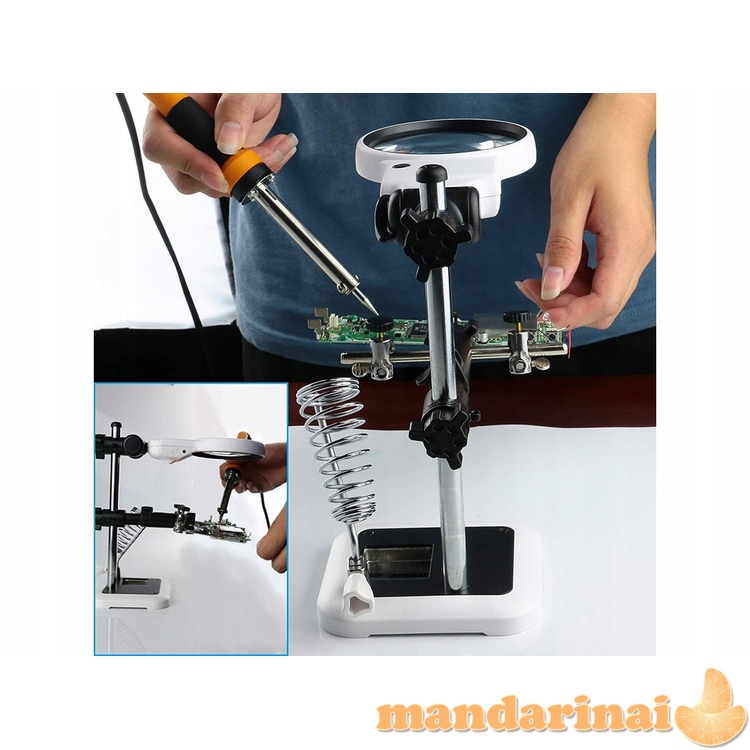 Multifunkcinė remonto ir litavimo stotelė su apšvietimu