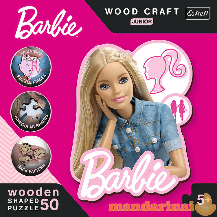 TREFL BARBIE medinė dėlionė „Barbie“, 50 det.