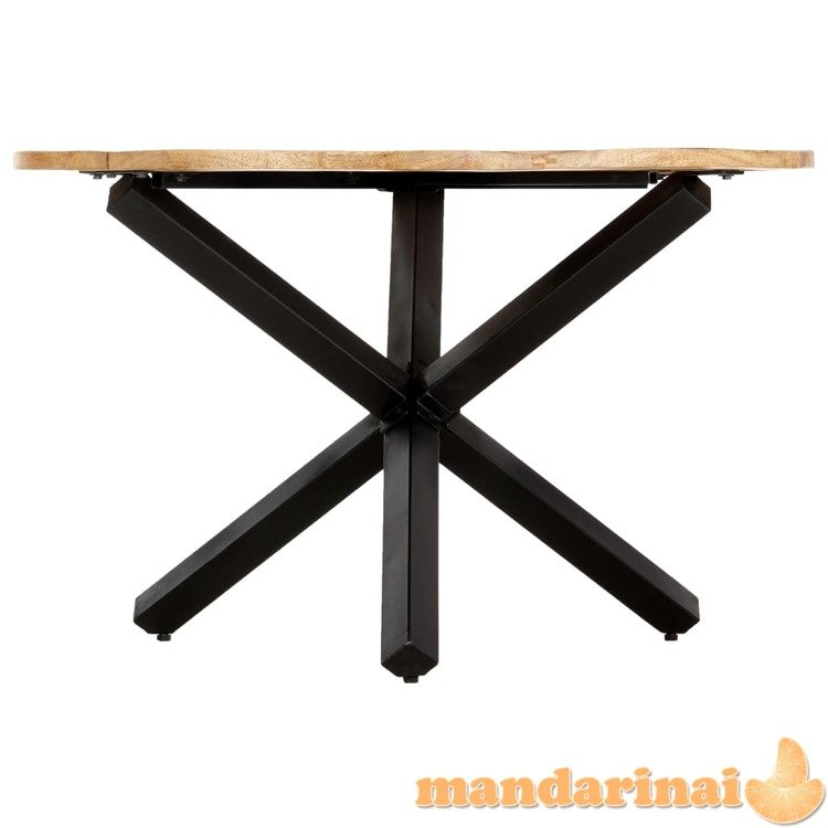 Valgomojo stalas, 120x76 cm, mango medienos masyvas, apvalus