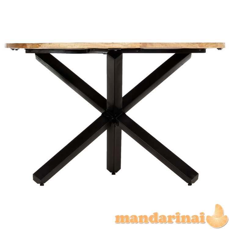 Valgomojo stalas, 120x76 cm, mango medienos masyvas, apvalus