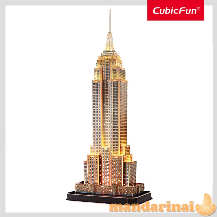 CUBICFUN 3D dėlionė „Empire State pastatas“ (LED)