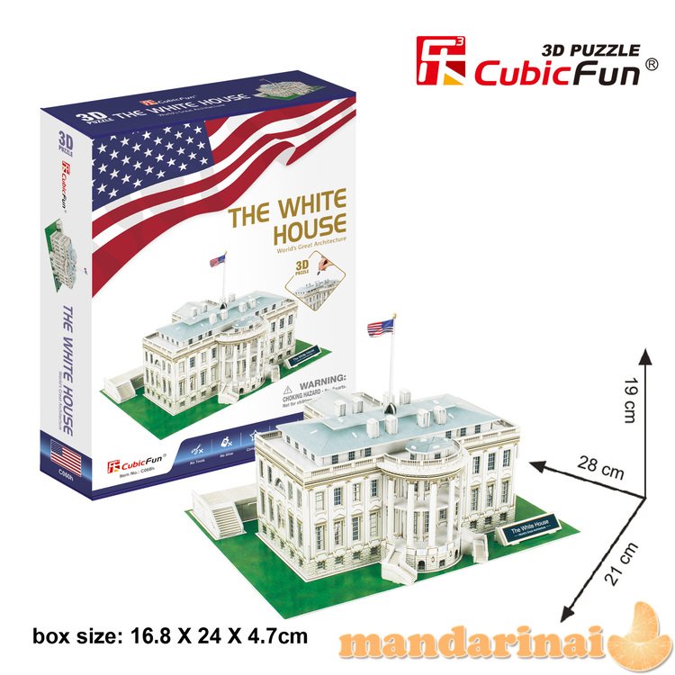 CUBICFUN 3D dėlionė „Baltieji rūmai“