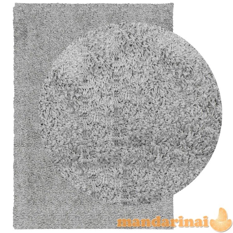 Shaggy tipo kilimas, pilkos spalvos, 120x170cm, aukšti šereliai